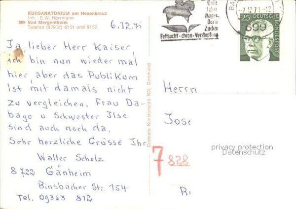 Bad Mergentheim Kursanatorium Hexenkreuz – Bild 2