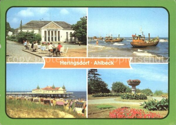Ahlbeck Ostseebad Kulturhaus Strand Seebrücke