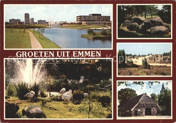 Emmen Netherlands Gebäude Brunnen