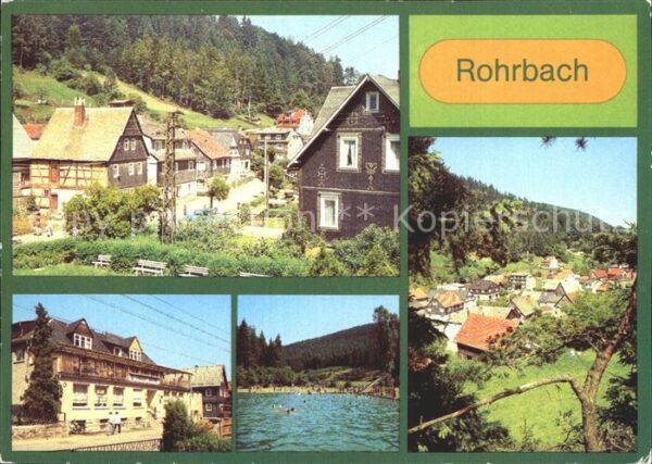 Rohrbach Saalfeld Konsum-Gaststätte Sorbitzgrund Freibad