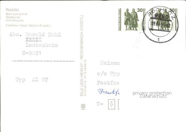 Rochlitz Sachsen Schloss Westportal Schlosskapelle – Bild 2