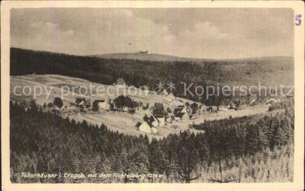 Tellerhaeuser mit dem Fichtelberg