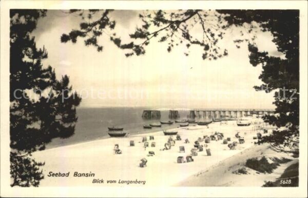 Bansin Ostseebad Strandpartie Seebrücke