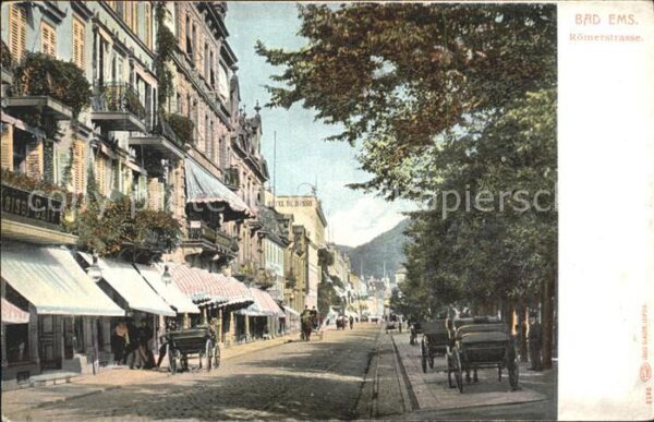 Bad Ems Körnerstrasse Pferdekutschen