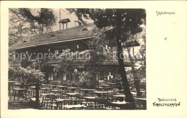 Wien Schönbrunn Restaurant Tirolergarten
