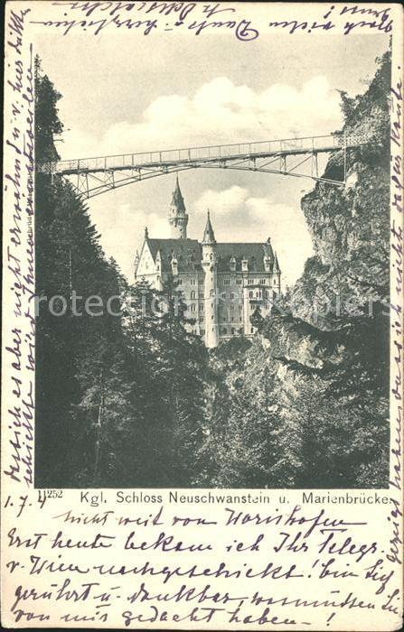 Hohenschwangau Schloss Neuschwanstein und Marienbrücke