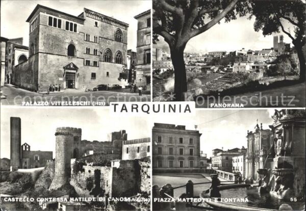 Tarquinia Palazzo Vitelleschi Panorama Castello M