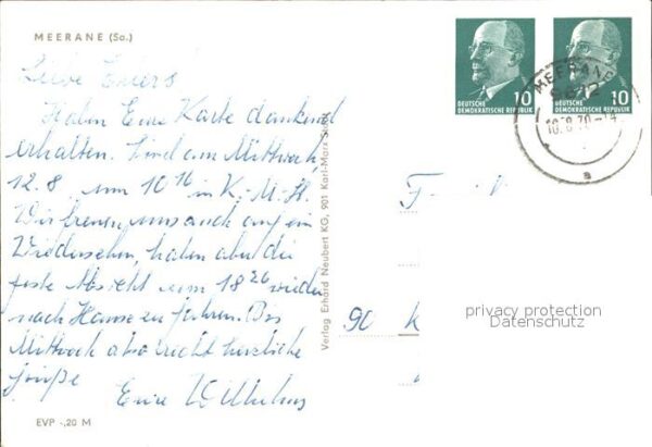 Meerane Teilansicht Kirche – Bild 2