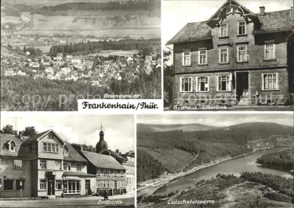 Frankenhain Thueringen Total Gasthaus Silberblick Dorfpartie L