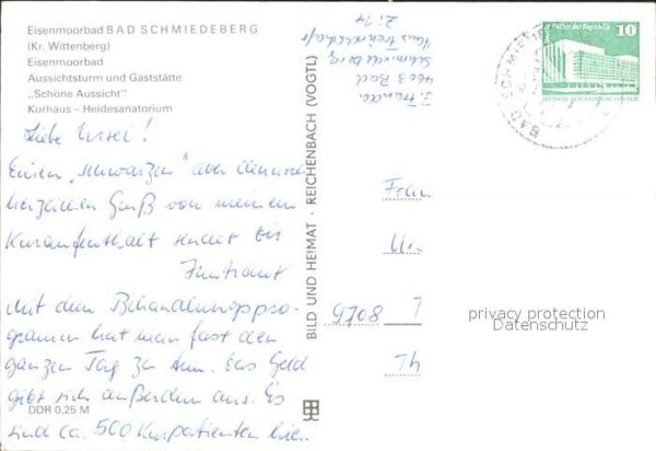 Bad Schmiedeberg Eisenmoorbad Aussichtsturm Gaststätte S – Bild 2