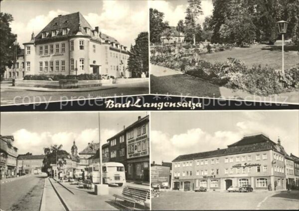 Bad Langensalza Kurhaus Park Strassenpartie Hotel Schar