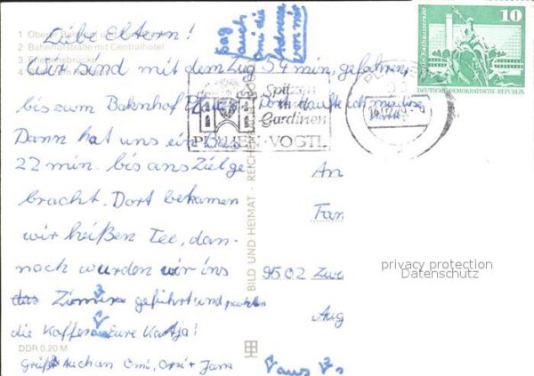 Plauen Vogtland Bahnhof Punkthäuser Bahnofstr Centralho – Bild 2