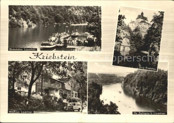 Kriebstein Bootsstation Lauenhain Burg Kriebstein