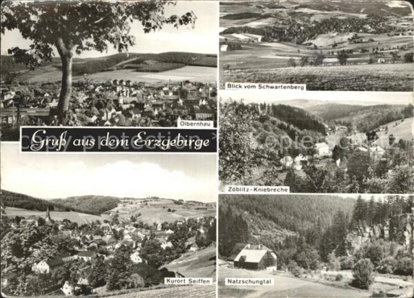 Erzgebirge Region Olbernhau Schwartenberg Zöblitz Kniebre