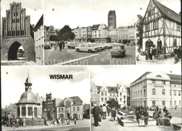 Wismar Mecklenburg Wassertor Markt Runde Grube Wasserkunst