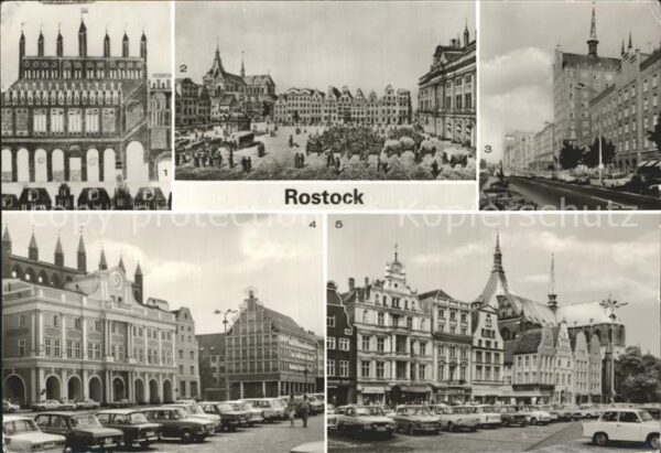 Rostock Das Radt Haus Neuer Markt Lange Str Rat