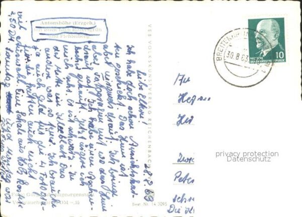 Antonshoehe Breitenbrunn mit Rittersgrün und Fichtelberg – Bild 2