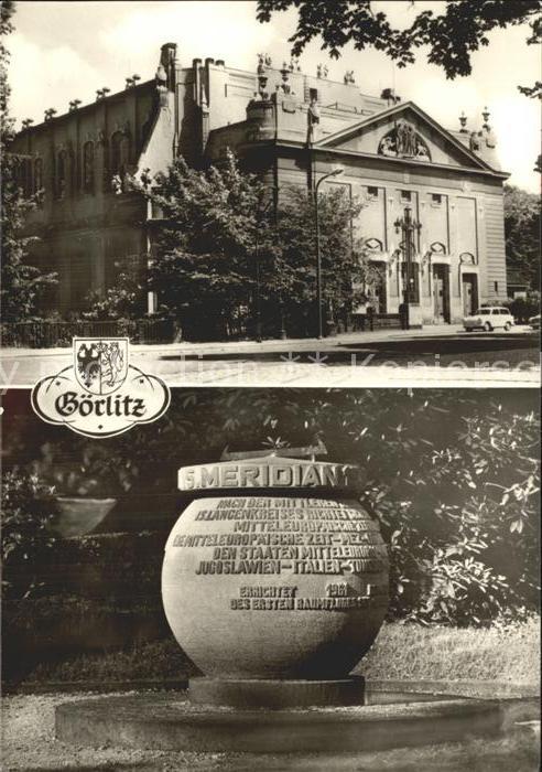 Goerlitz Sachsen Kulturstätte Stadthalle Gedenkstein 15t