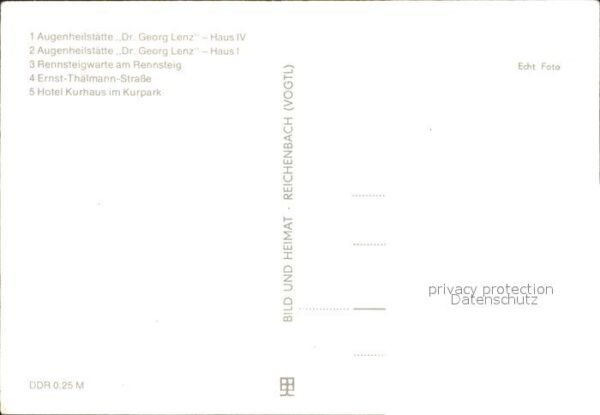 Masserberg Augenheilstätte Dr Georg Lenz Rennsteig – Bild 2