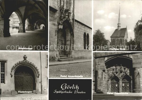 Goerlitz Sachsen Hirschlauben Portal Annenkapelle Hl Gra