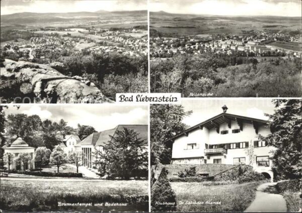 Bad Liebenstein Panorama Brunnentempel Badehaus Klubhau