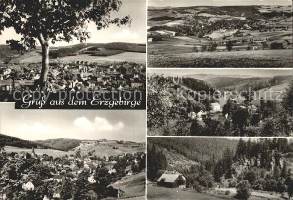 Erzgebirge Region Total Panorama Teilansichten