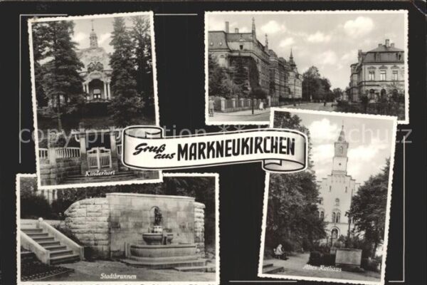 Markneukirchen Kinderhort Stadtbrunnen Altes Rathaus