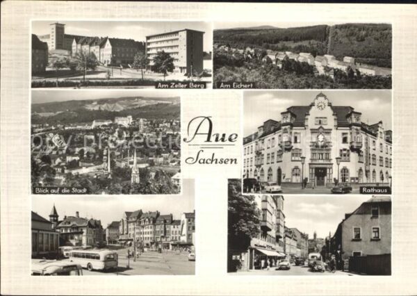 Aue Sachsen Zeller Berg Am Eichert Stadtblick Ratha