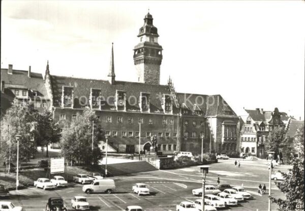 Zeitz Rathaus und Friedensplatz