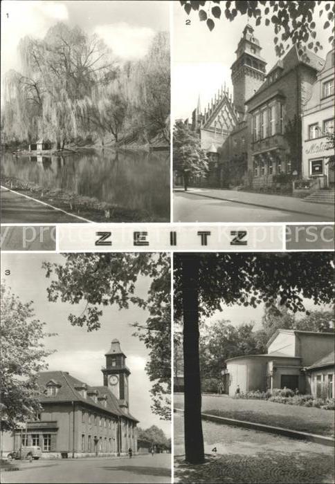 Zeitz Schwanenteich Rathaus Neuer Bahnhof The