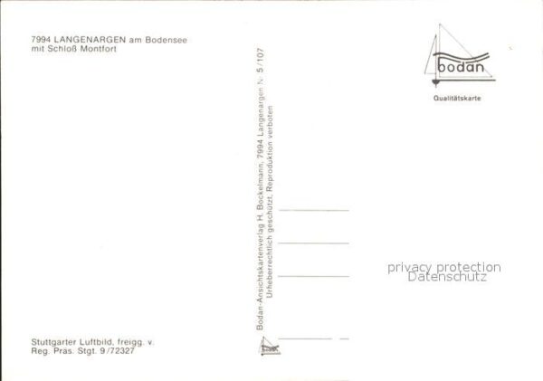 Langenargen Bodensee mit Schloss Montfort Fliegeraufnahme – Bild 2