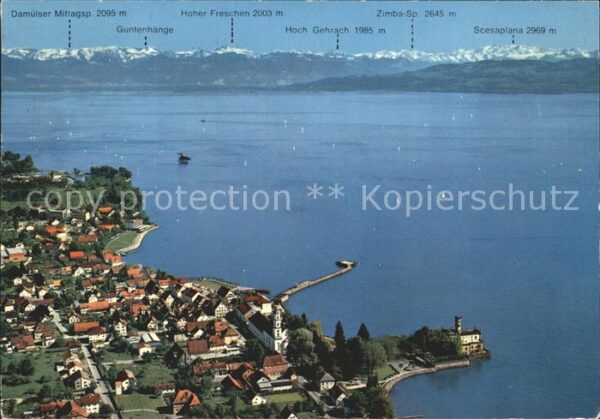 Langenargen Bodensee Fliegeraufnahme mit Österreicher und Sc