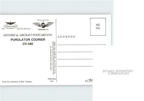 Flugzeuge Zivil Purolator Courier CV-580 – Bild 2