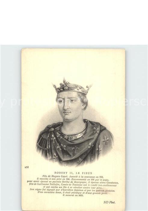 Adel Frankreich Robert II le Pieux