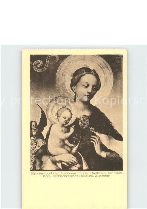 Religion Madonna mit dem Veilchen Künstlerkarte