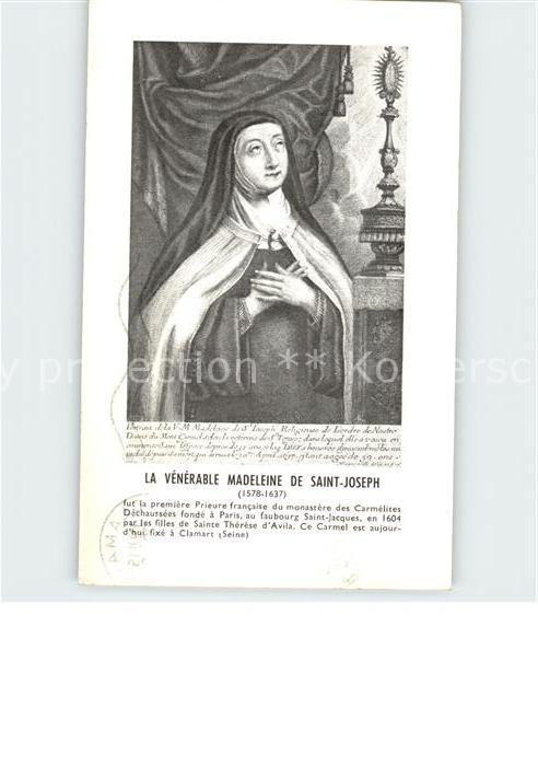 Religion La Venerable Madeleine de Saint-Joseph