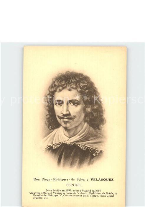 Kuenstlerkarte Don Diego Rodriguez de Silva y Velazque