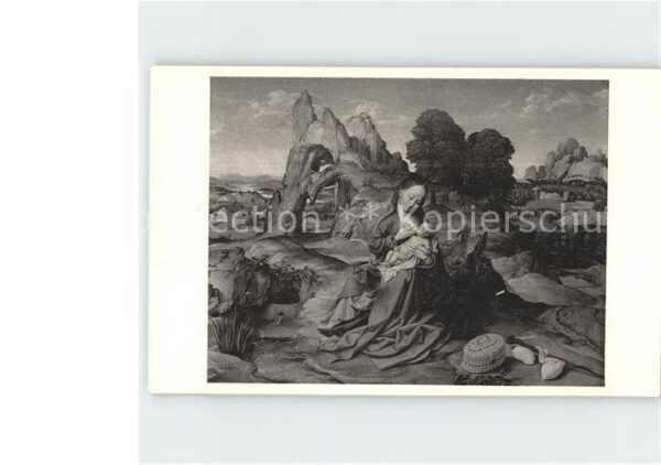 Kuenstlerkarte Josse Van Cleve Le repos de la fuite en
