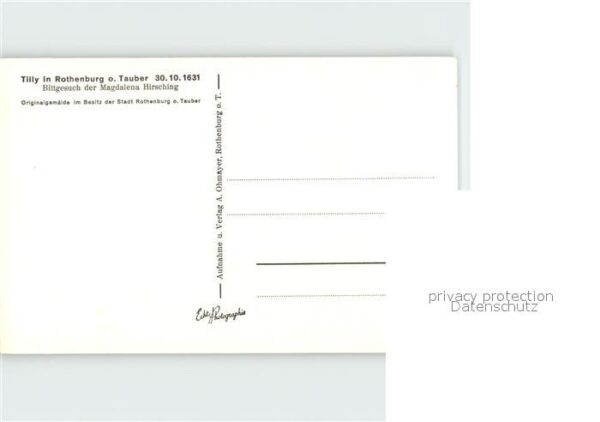 Kuenstlerkarte Bittgesuch Magdalena Hirsching Tilly Ro – Bild 2