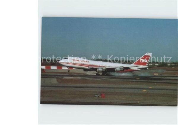 Flugzeuge Zivil TWA Trans World Airlines Boeing 747