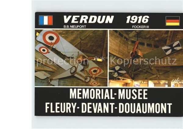 Flugzeuge Militaria B.B. Nieuport Focker III Memorial-Musee