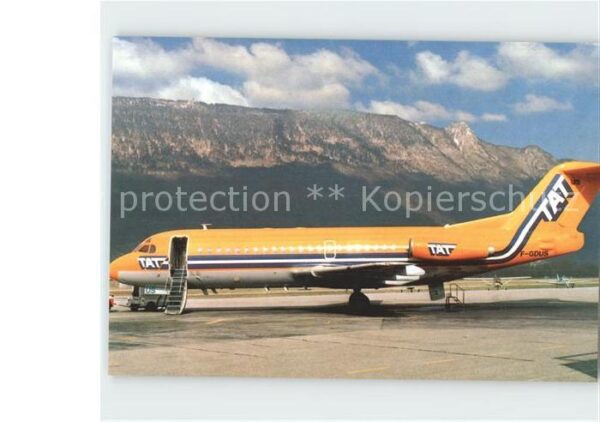 Flugzeuge Zivil TAT Fokker 28-2000 F-GDUS