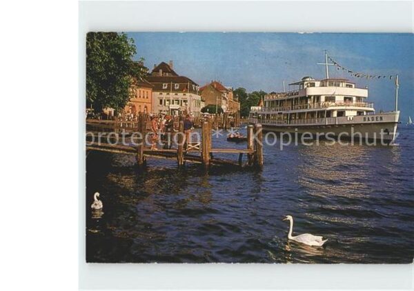 Motorschiffe Baden Überlingen am Bodensee Hafenparti