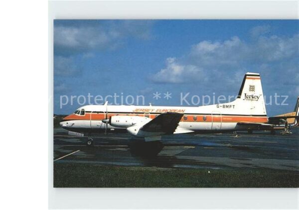 Flugzeuge Zivil Jersey European Airways HS-748 G-BMFT