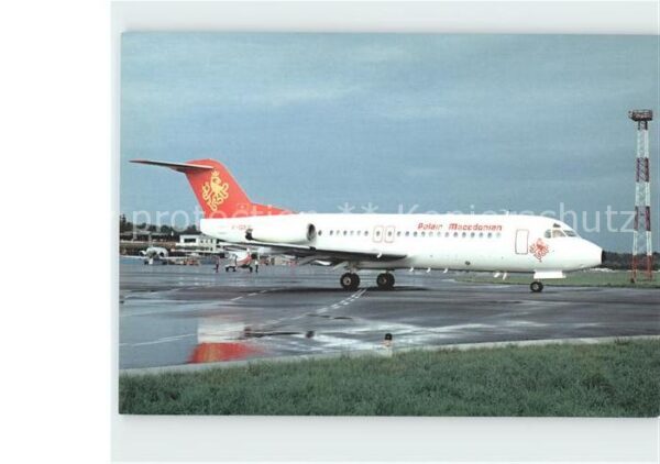 Flugzeuge Zivil Palair Macedonian Fokker F28 Fellowship