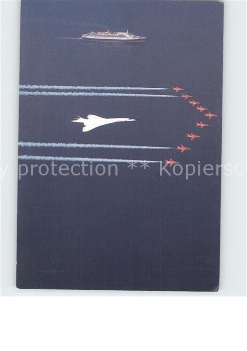 Flugzeuge Zivil QE2 Concorde Red Arrows