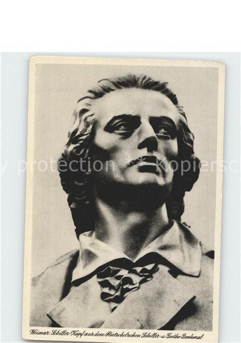 Schiller Friedrich Schiller-Kopf Denkmal Weimar