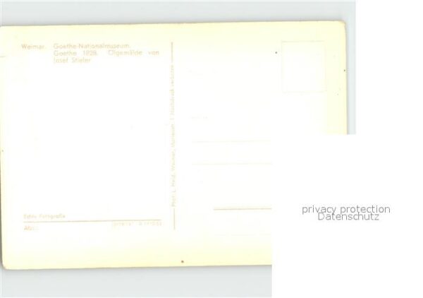 Goethe Johann Wolfgang von Ölgemälde Josef Stieler Weimar National – Bild 2
