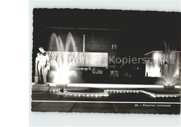 Exposition Internationale Liege 1939 Fontaines lumineuses
