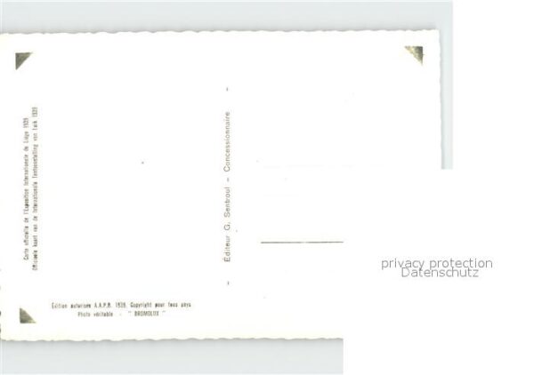 Exposition Internationale Liege 1939 Palais du Commissarial general – Bild 2